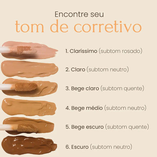 Corretivo líquido Nouf matte, resistente à água, que cobre olheiras sem marcar linhas.