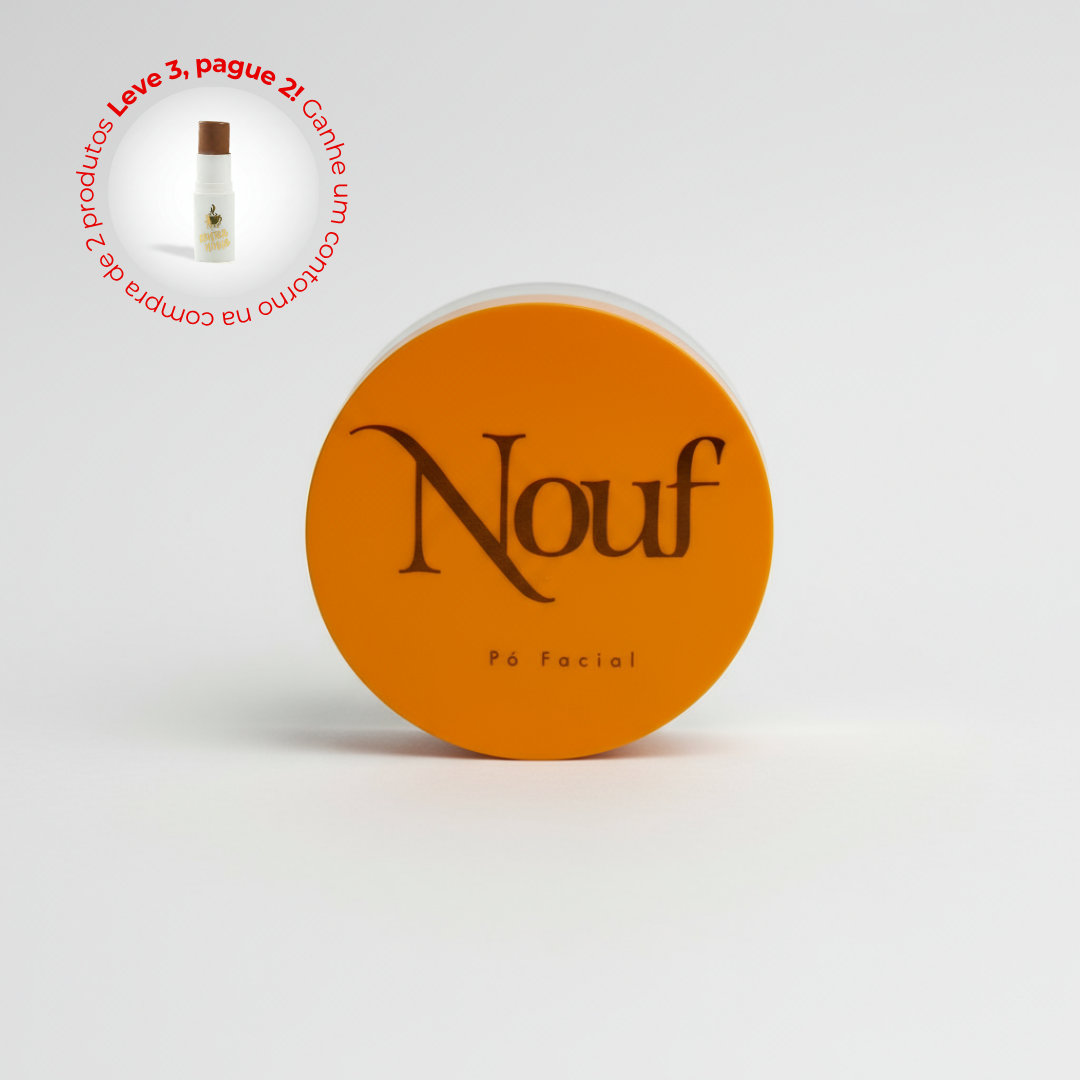Pó Facial Nouf 18g | Resistente à Água e ao Suor