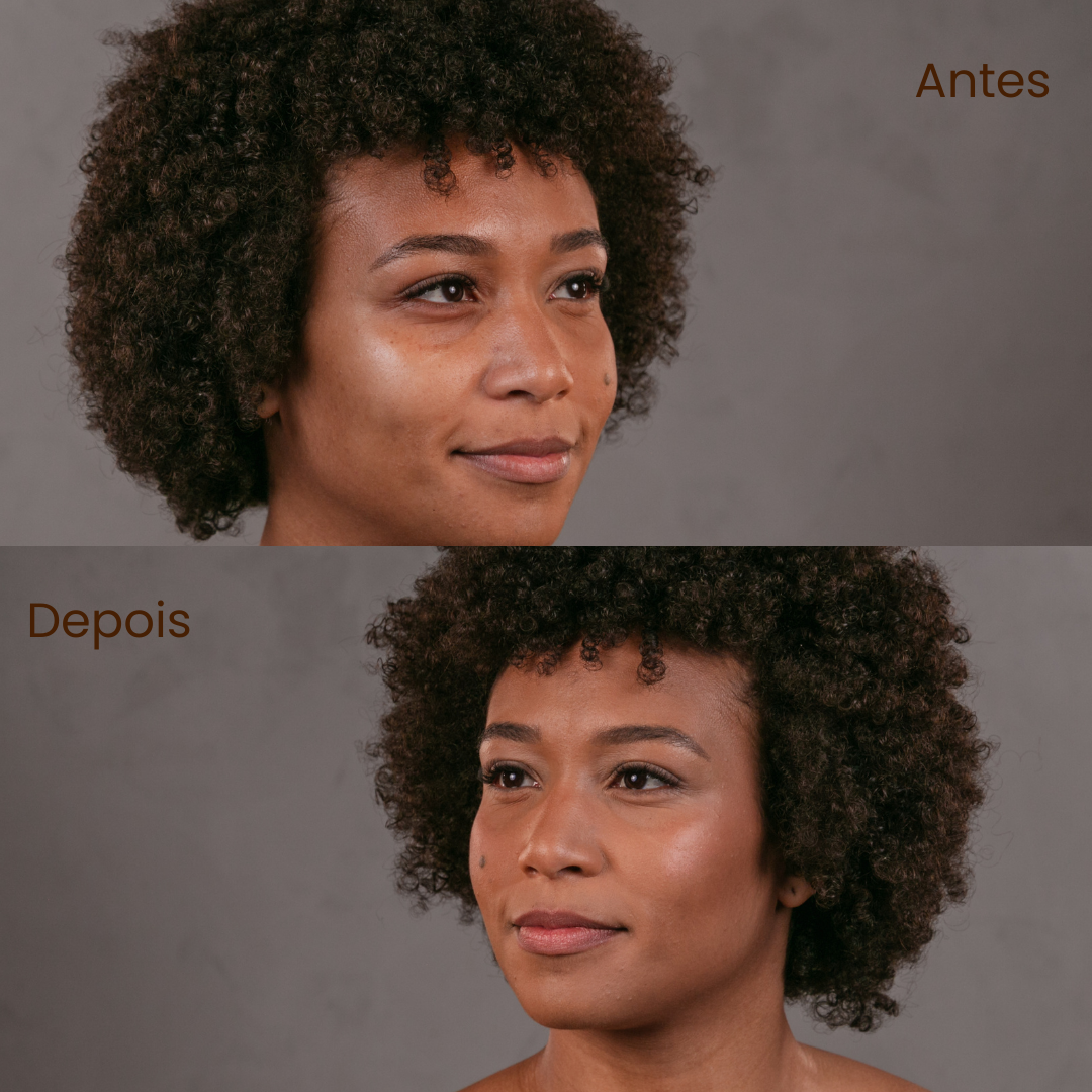 Kit Acabamento Nouf: Pó Facial 18g + Contorninho Stick 6g