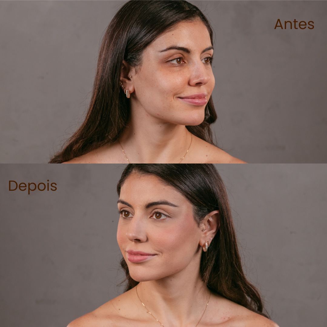 Kit Acabamento Nouf: Pó Facial 18g + Contorninho Stick 6g