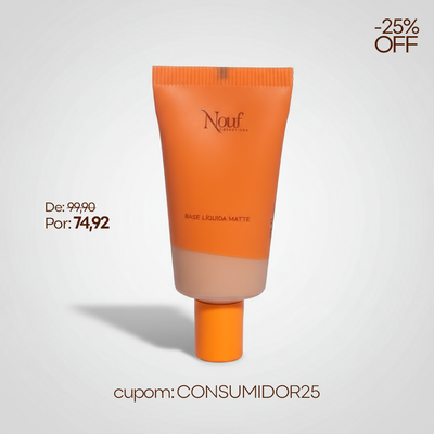 Base Líquida Matte Nouf 30 ML | Resistente à Água e ao Suor