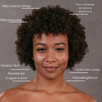Kit Base Matte + Corretivo Matte + Pó Facial Nouf