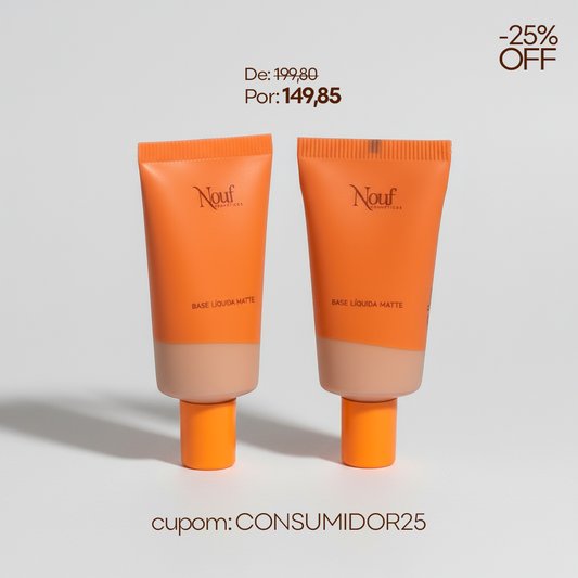Kit 2 Bases Líquidas Nouf 30g | Resistentes à Água e ao Suor