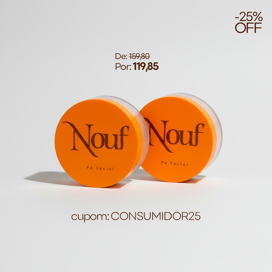 Kit 2 Pós Faciais 18g | Resistentes à Água e ao Suor