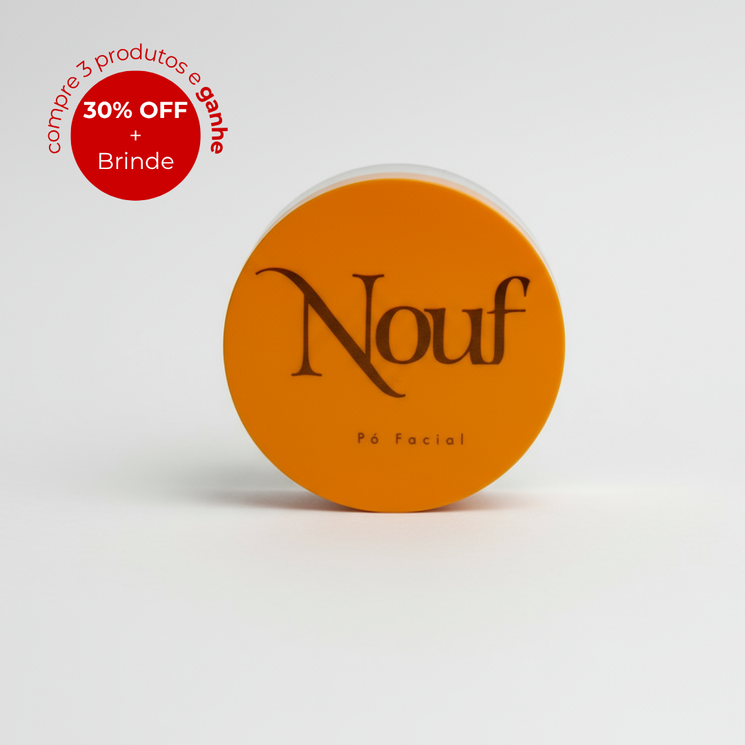 Pó Facial Nouf 18g | Resistente à Água e ao Suor