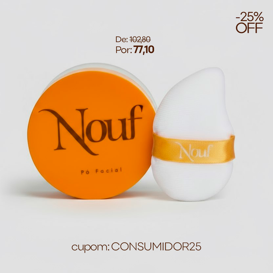 Kit Pó Facial 18g + Esponja de Veludo