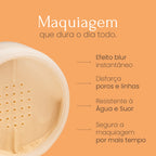 Kit de Bolsa Nouf: Blush Líquido + Mini Pó 7g
