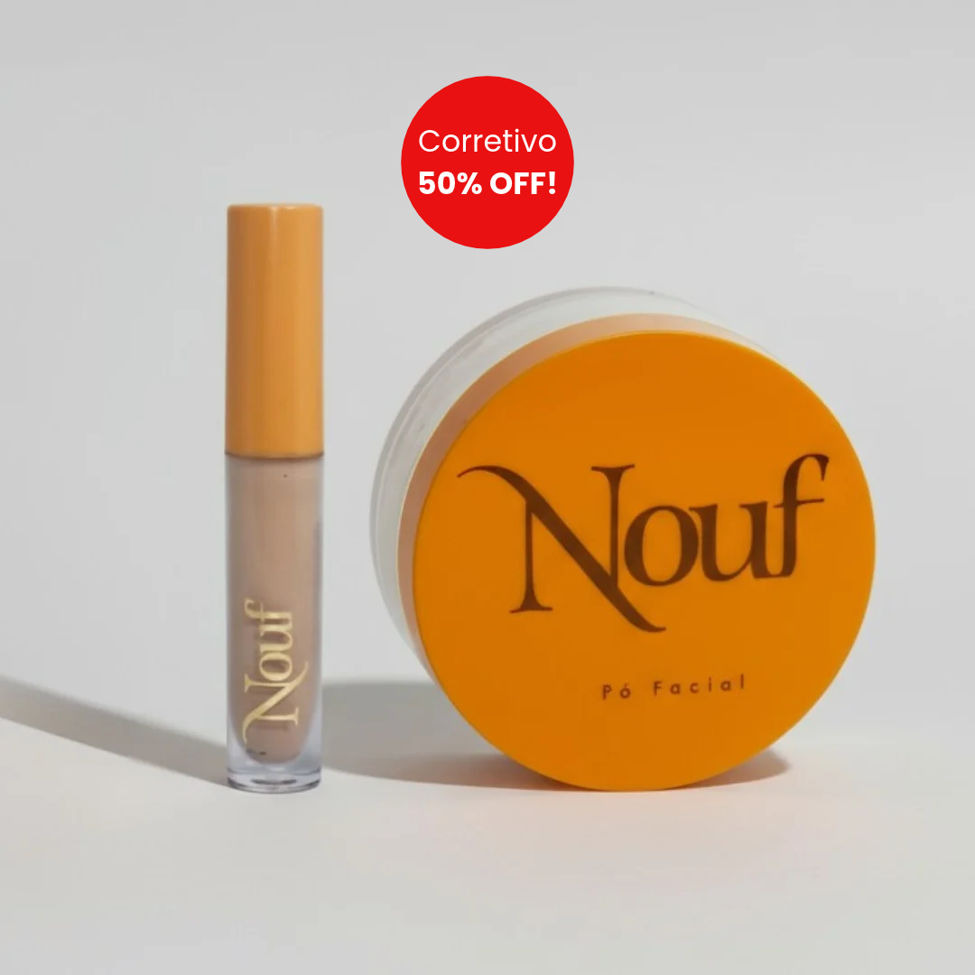 Kit Pó Facial Nouf 18g + Corretivo Líquido 50%OFF