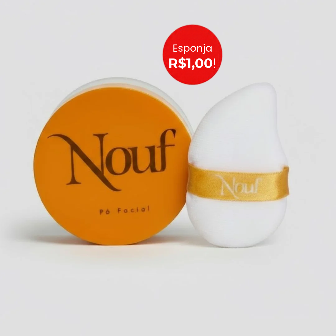 Kit Pó Facial 18g + Esponja de Veludo