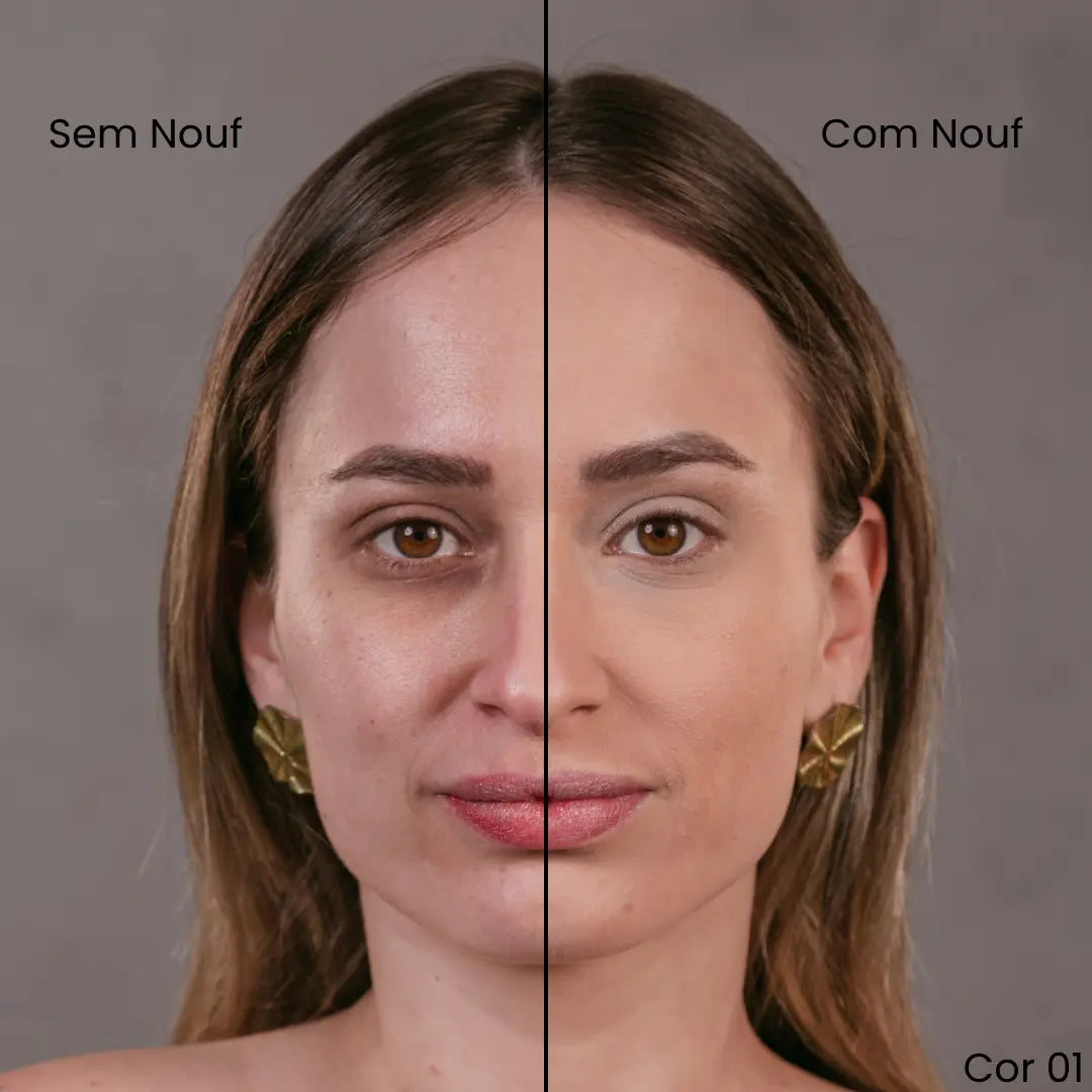 Kit Pele Resistente: Base Matte + Corretivo Matte + Pó Facial Nouf
