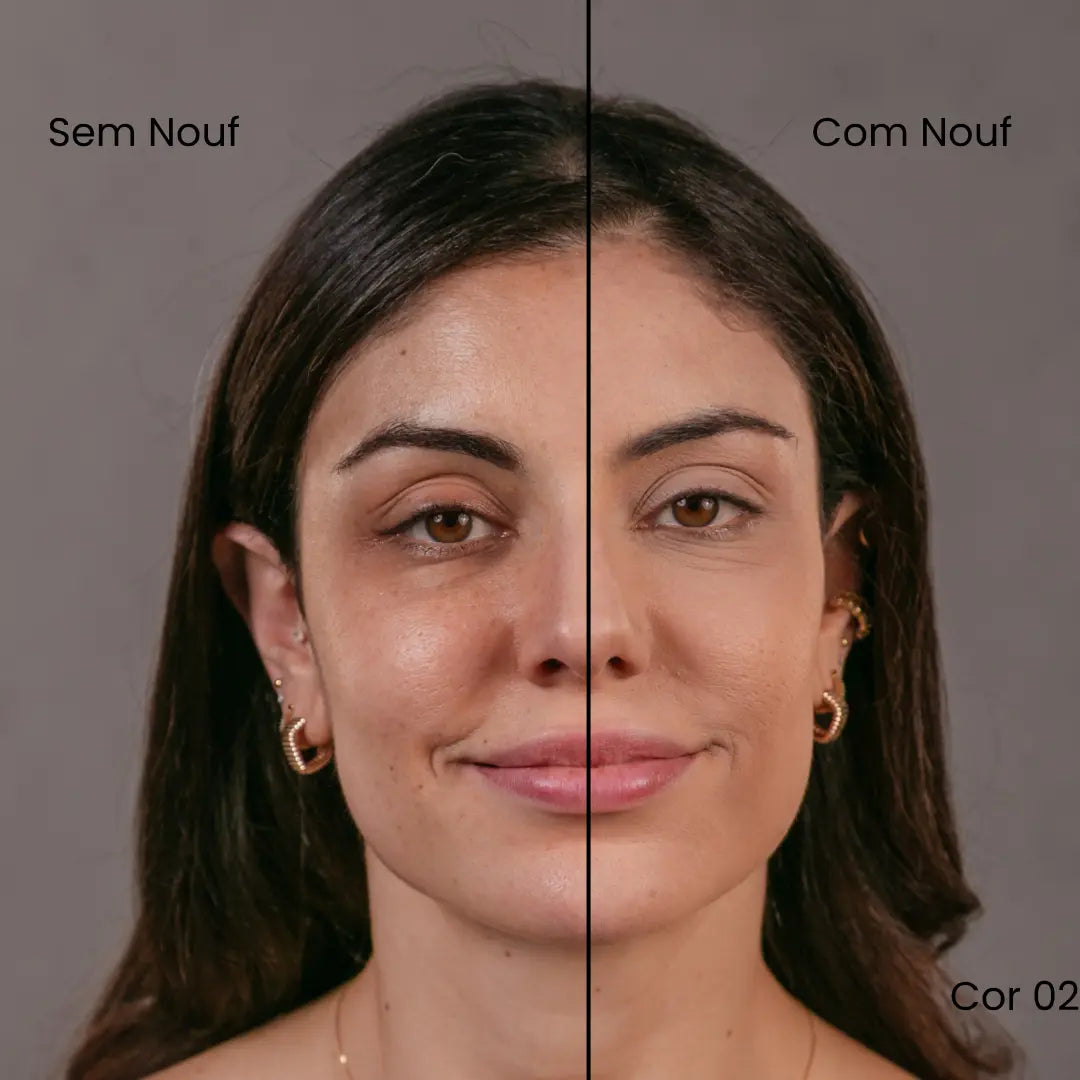 Kit Pele Resistente: Base Matte + Corretivo Matte + Pó Facial Nouf